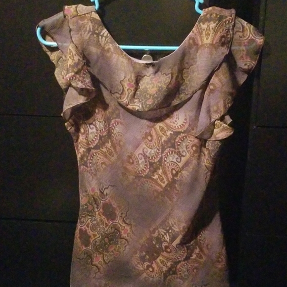 Purple paisley pattern top - Picture 3 of 3